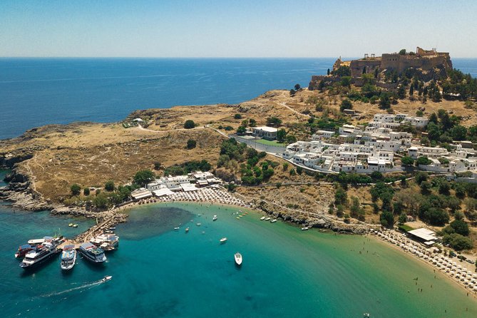 Lindos Day Cruise From Rhodes Town With Swimming Stops and Hotel Transfers - Swimming Stops at Anthony Quinn Bay and Tsambika Bay