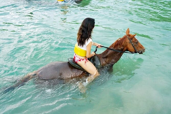 Ocho Rios Action Pack Water Excursion (Blue Hole, Tubing & Horseback Riding) - Swimming in the Famous Blue Hole