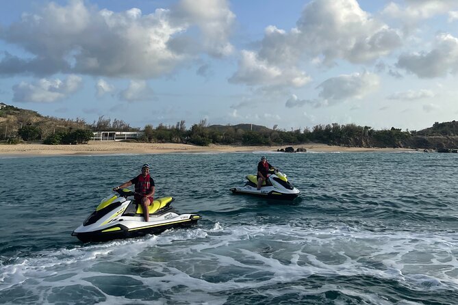 One Hour Private Jet Ski Tour in Saint Martin With Free Passenger - Swim and Snorkel Experience