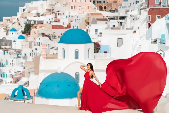 Private Flying Dress Photoshoot in Santorini - Cancellation Policy and Weather Considerations