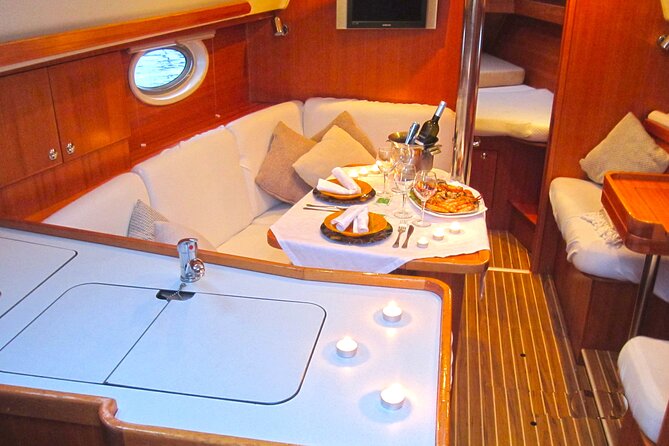 Private Sailing Tour With Romantic Dinner in the Vigo Estuary - Romantic Dinner in a Double Cabin