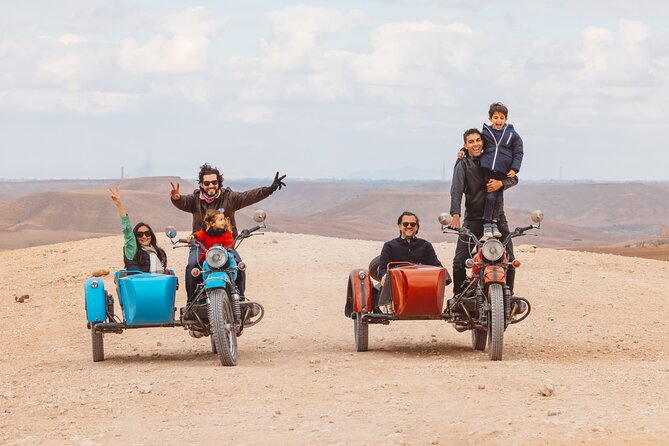 Private Sidecar Ride : the Agafay Desert 6h - Enjoying a Delicious Moroccan Lunch