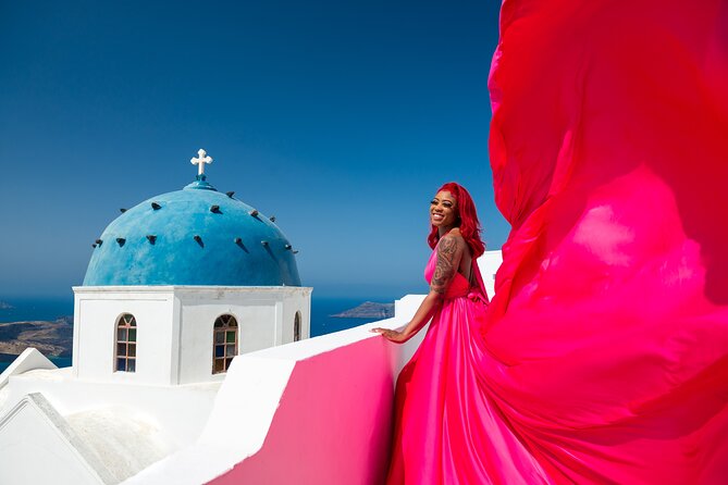 Professional Flying Dress Photoshoot In Santorini - Additional Information and Cancellation Policy