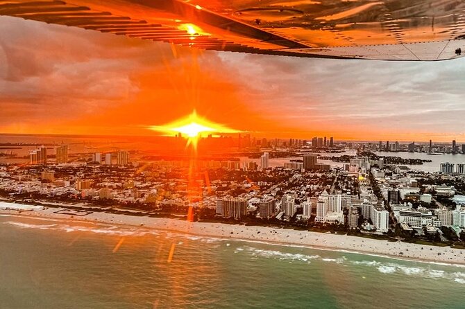 Romantic Sunset Private Airplane Tour With Free Champagne - 50 Mins - Meeting and Pickup