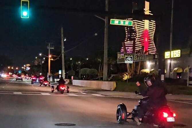 Ryker Night Tour From Hard Rock Casino to Las Olas Ft. Lauderdale - Inclusions
