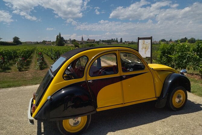 Saint-Emilion 7.5 Hours Wine Tourlunch in a Citroën 2CV From Bordeaux - Tour Highlights