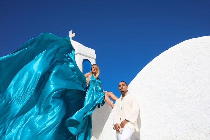 Santorini Flying Dress Photography - Product Code and Assistance