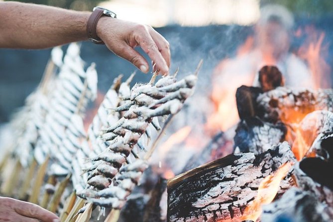 Sardines on Skewers Show Cooking in Malaga Beach - Sample Menu and Cooking Method