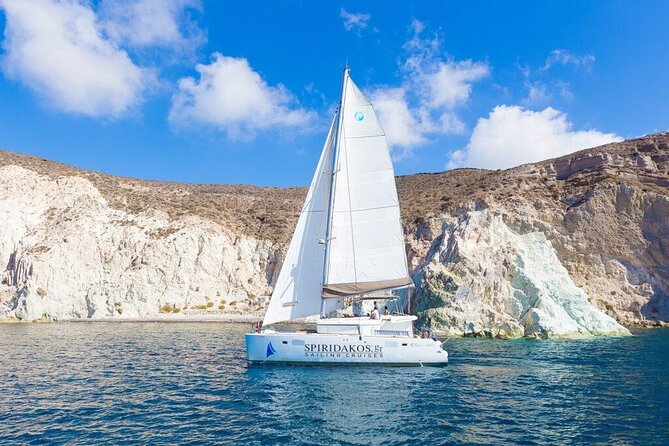 Semi-Private Luxury Santorini Catamaran Cruise With BBQ on Board and Drinks - Experience Overview