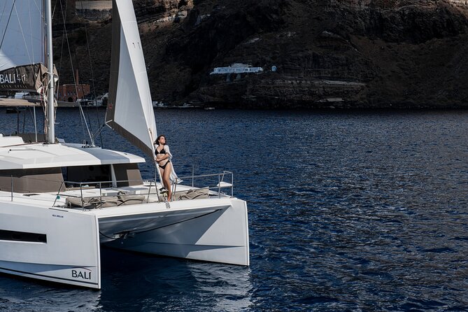 Shared Catamaran Half Day Cruise in Santorini - Inclusions