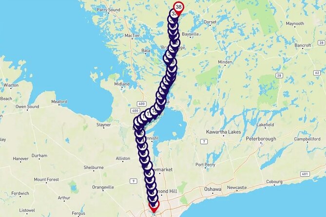 Smartphone Audio Driving Tour Between Huntsville & Toronto - Inclusions and Logistics
