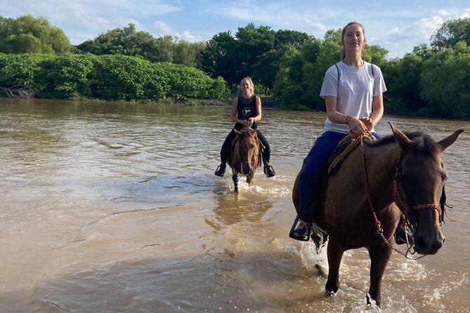 Sunset by Horse (River and Beach) - Horseback Riding Along a Quiet Beach