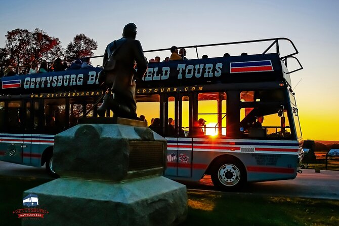 Sunset Double Decker Bus Tour in Gettysburg - Tour Highlights