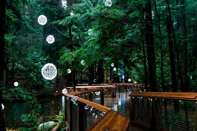 Vancouver Capilano Canyon Light and Peak of Christmas in Grouse Mountain - Capilano Suspension Bridge and Canyon Lights
