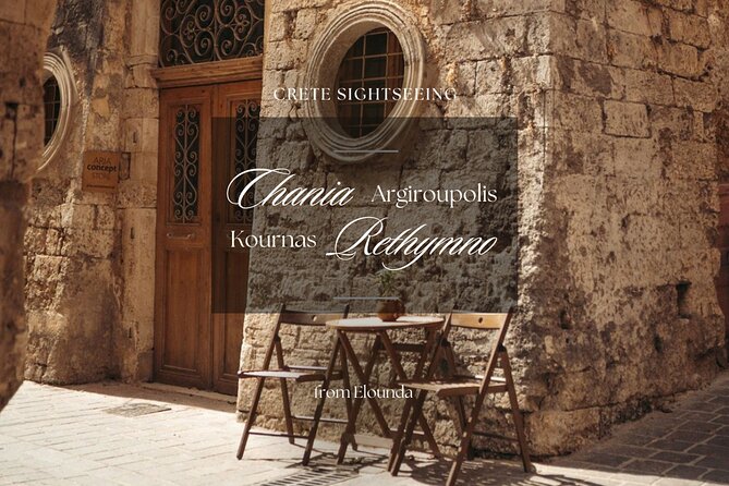 Western Crete Private VIP Tour: Rethymno, Chania, Argyroupolis  - Agios Nikolaos - Inclusions