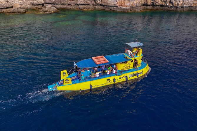 3-hour Guided Submarine Tour in Saint Pauls Bay, Lindos and Navarone Bay - End Point and Pickup Details