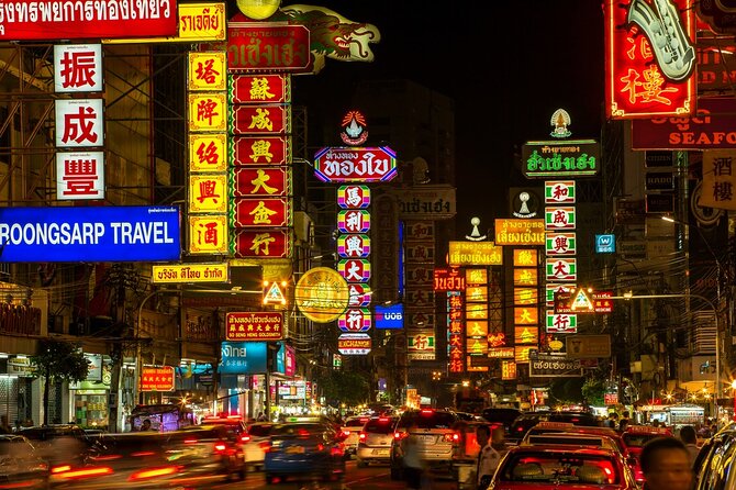 Bangkok by Night Tuk Tuk Tour: Markets, Temples & Food - Historical Temples and Landmarks