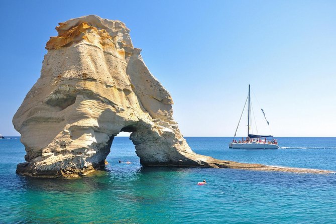 Catamaran Full Day Cruise: Poliegos - Kleftiko - Highlights