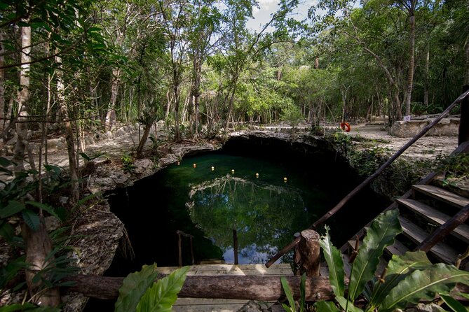 Cenote Tankah and Mayan Village Tour With Zipline, Canoes & Lunch - Exploring Cenote Tankah
