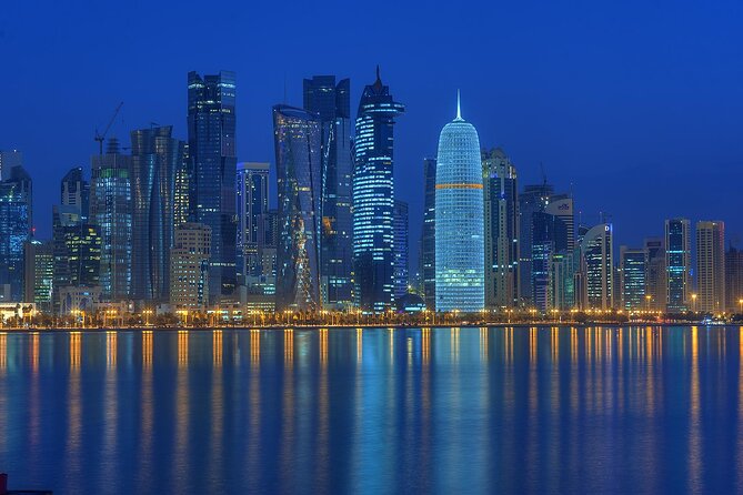 Doha Private Transit Night City Tour From Doha Airport - Private Transportation