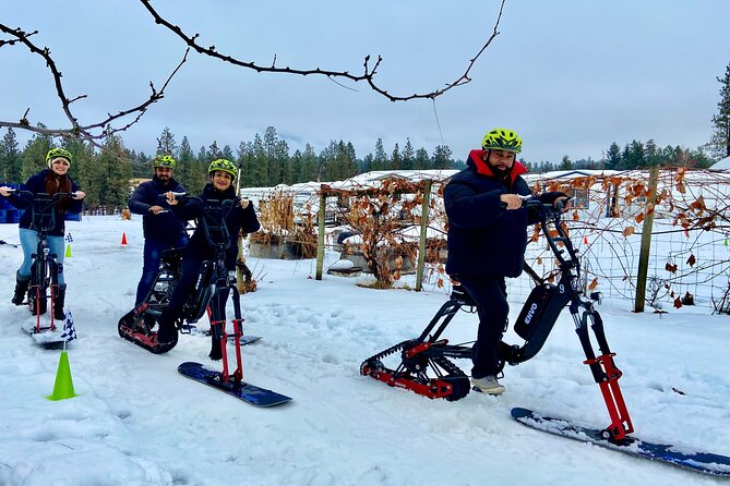 Kelowna Snow E-Biking Adventure With Lunch, Wine Tasting & Smores - Meeting and Pickup