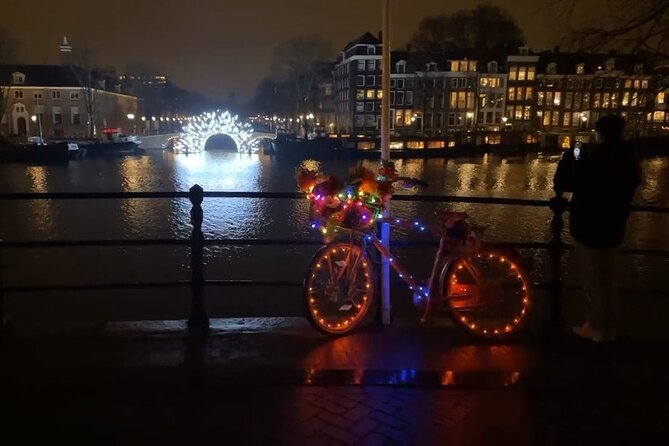 Mikes Amsterdam Light Festival Bike Tour With Gluhwein or Hot Chocolate - Booking Information