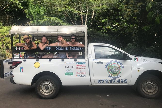 Moorea 4WD Tour Inc. Belvedere, Pineapple Farm, Magic Mountain... - Viator Help Center, Product Code, Price, and Copyright Information