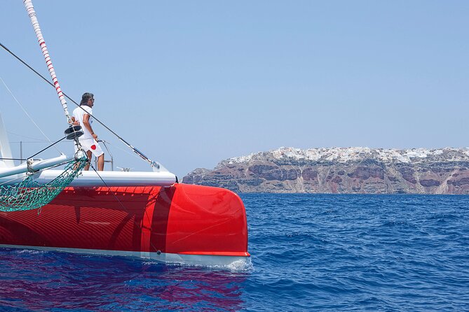 Santorini Cruise on Catamaran With BBQ & Open Bar - Overview of the Cruise Itinerary