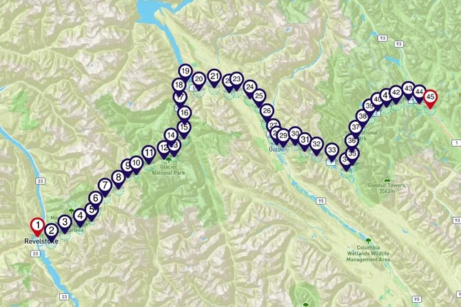 Smartphone Audio Driving Tour Between Lake Louise and Revelstoke - Reviews