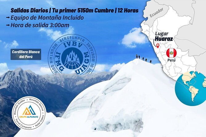 Summiting Nevado Mateo Day Trip Cordillera Blanca 5,150m - Huascarán National Park Entrance