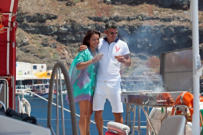 Sunset Sailing Catamaran Cruise in Santorini With BBQ and Drinks - Reasons to Choose This Tour