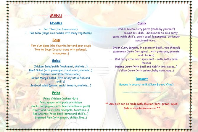 Thai Cooking Class With Local Market Tour in Koh Samui - Whats Included