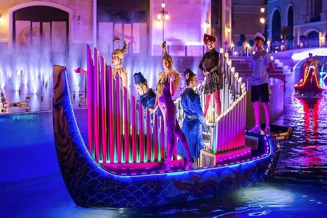 The Land of Legends Night Show Tour With Boat Parade From Antalya - Colorful Light Show at the Fountain