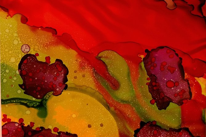 Alcohol Ink Landscape Art Class in Estes Park - What to Expect in the Class