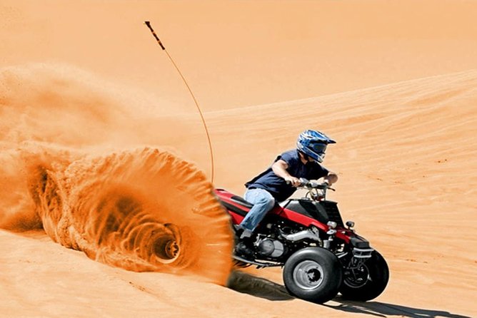 Best of Abu Dhabi Desert Safari Thrilling Quad Bike and 4W Dune Bashing - Cancellations, Refunds, and Terms