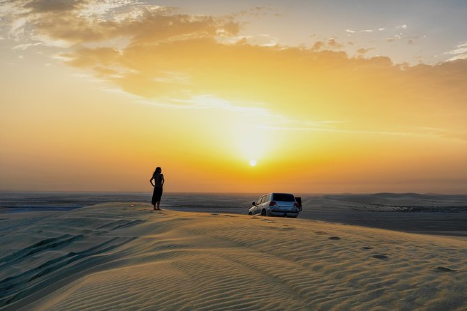 Doha Sunset Safari: Camel Trek With Dune Bashing and Sandboarding - Offered by Viator, Inc
