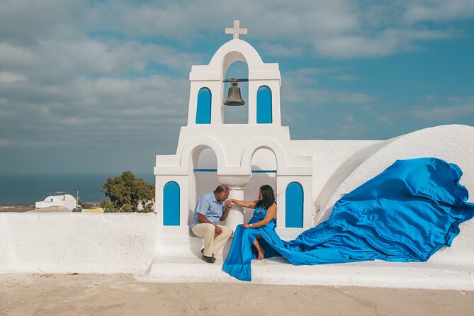 Flying Dress Photoshoot Santorini - Location and Setting