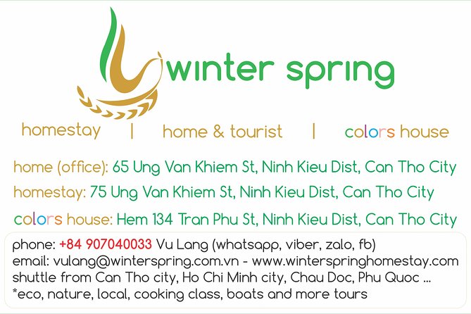 FULL Day - CAI RANG FLOATING MARKET, COOKING CLASS AND EXPLORE THE COUNTRYSIDE - Common Questions