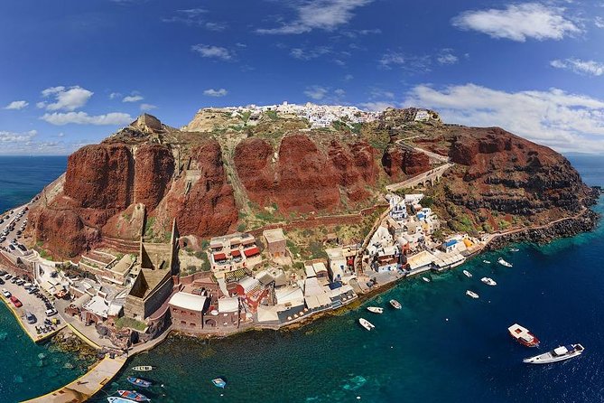 Full-Day Trip to Santorini Island by Boat From Ag.Nikolaos Elounda With Transfer - Enjoying a Traditional Greek Lunch