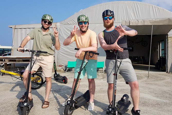 Jeju Kickscooter Fun & Exciting Riding by Seashore - Background