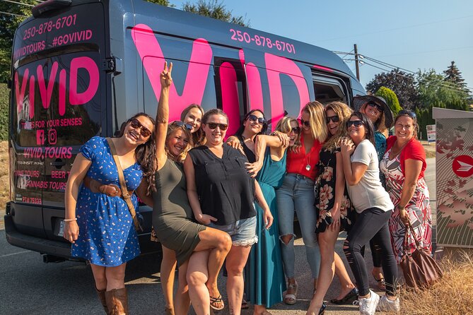 Kelowna Bachelorette Wine Tour Full Day Guided With 5 Wineries - Transportation and Logistics