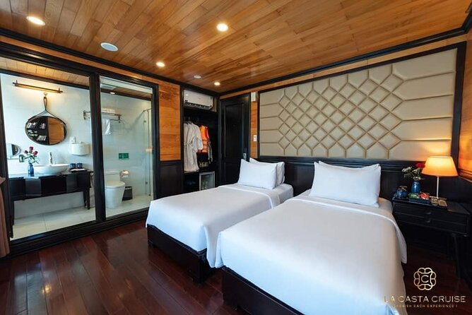 Luxury La Casta Cruise 3 Days Explore Halong Bay Lan Ha Bay Private Balcony - Exploring Halong Bay and Lan Ha Bay