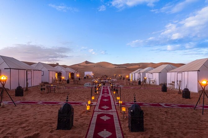 One Night in Private Camp in the Sahara Desert in Merzouga With Dinner - Memorable Merzouga Experience