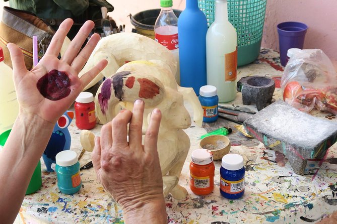 Private Half-Day Alebrije Folk Art Painting Class  - Oaxaca City - Paint Your Own Animal Figurine