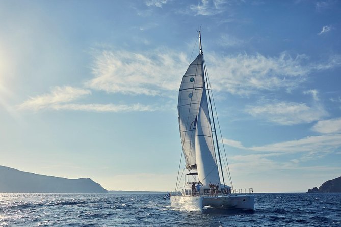 Santorini Sunset Luxury Sailing Catamaran Cruise With BBQ, Drinks, Transfer - Common Questions