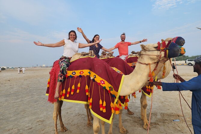 Shared Desert Safari Camel Ride Sandboarding and Inland Sea - Note