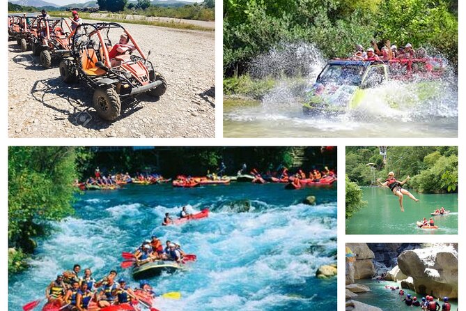 5 in 1 Rafting-Buggy-Zipline-Cabrio Safari-Canyoning From Alanya - Zipline Experience