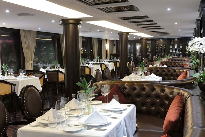 AMBASSADOR CRUISE The Largest Ship in Halong Bay Heritage 2D1N - On-board Meals and Amenities