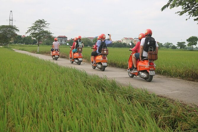 Beautiful Female Riders Vespa Red River Countryside Tour 5 Hours - Unforgettable 5-Hour Vespa Tour