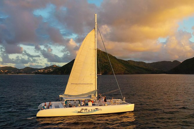 Champagne Sunset Sail in St. Lucia - Sunset Views and Changing Colors